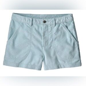 Patagonia Organic Cotton Cord Shorts Stand Up 3" Women’s Size 6 Blue Corduroy